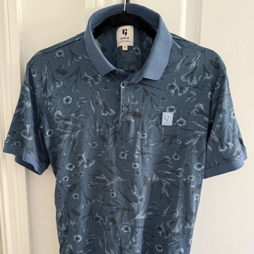 Garcia Blue Floral Polo
